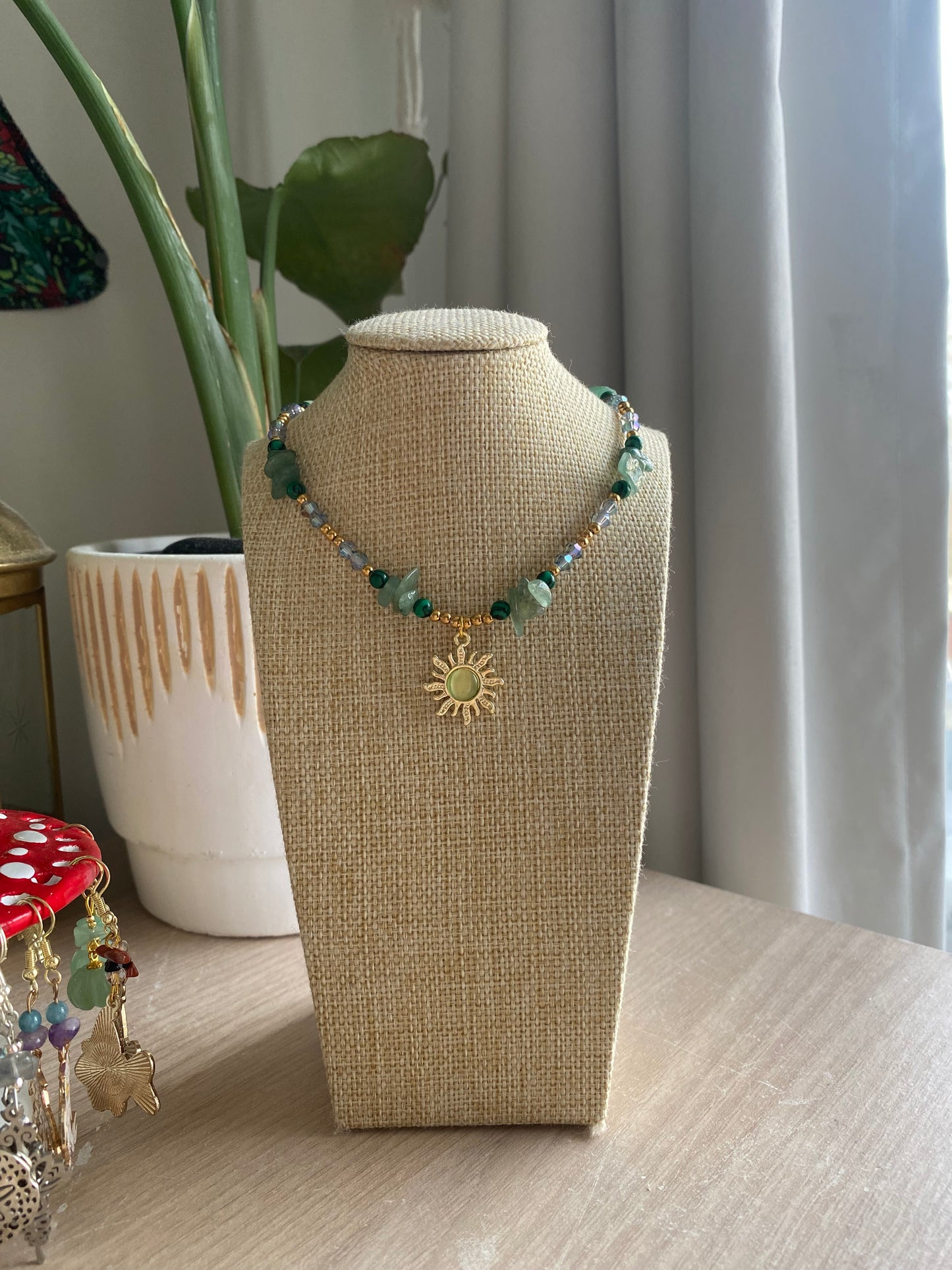 Golden Malachite Aventurine Sun