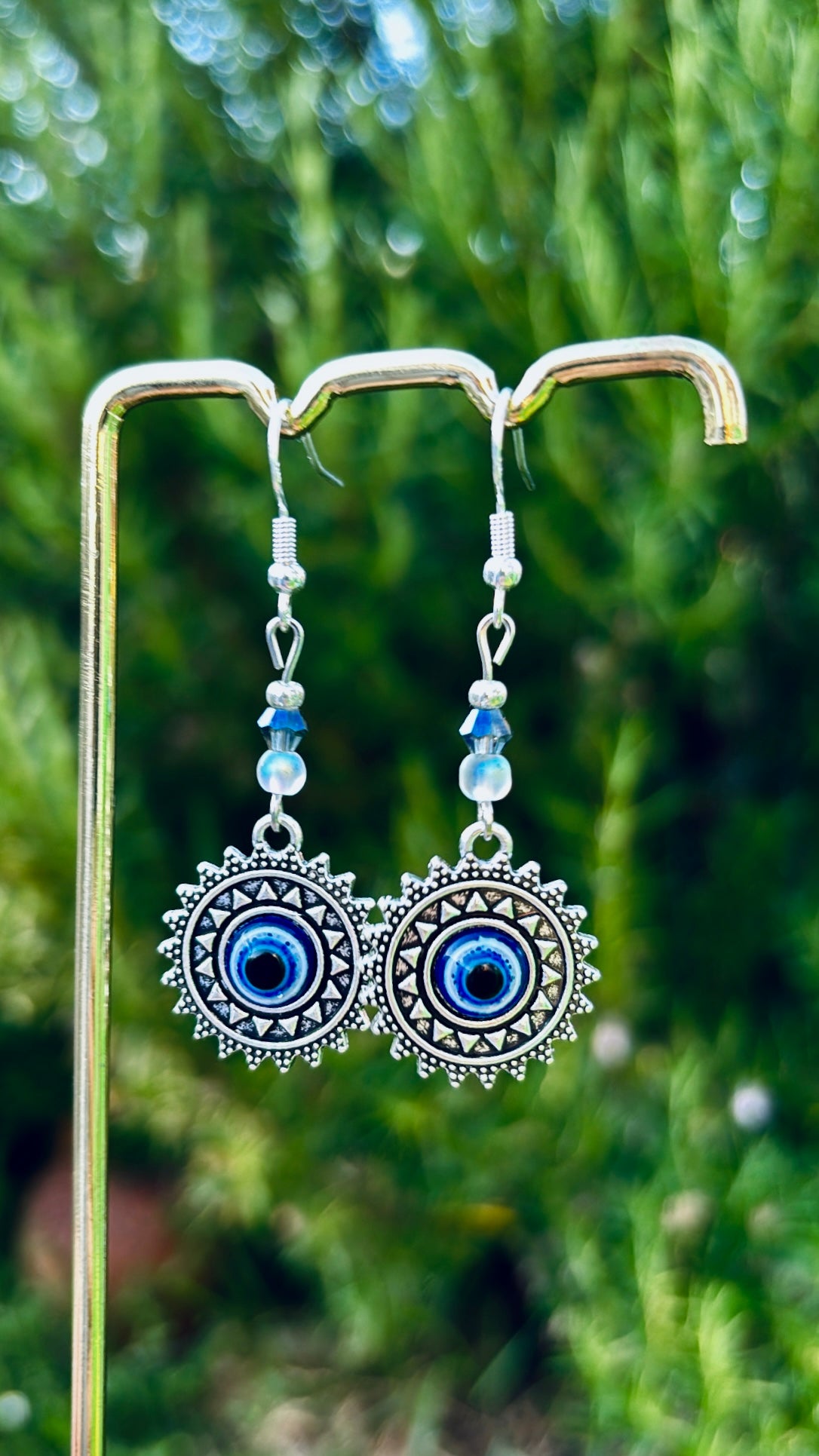Evil Eye Opalite Earrings