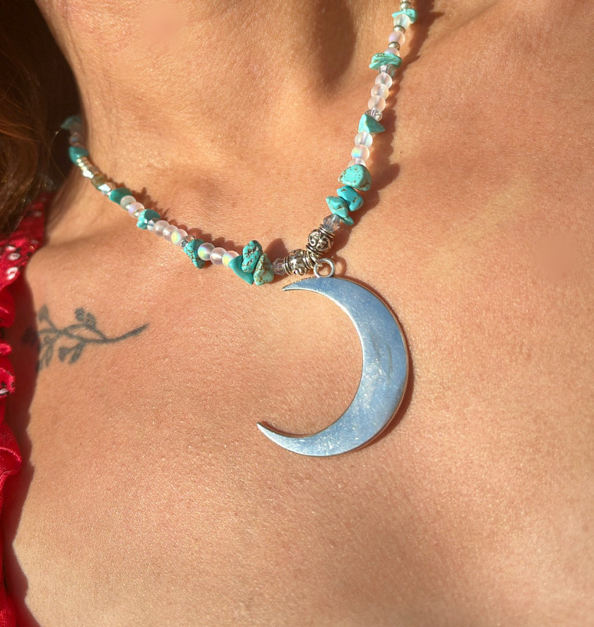 Silver Moon Turquoise Opalite