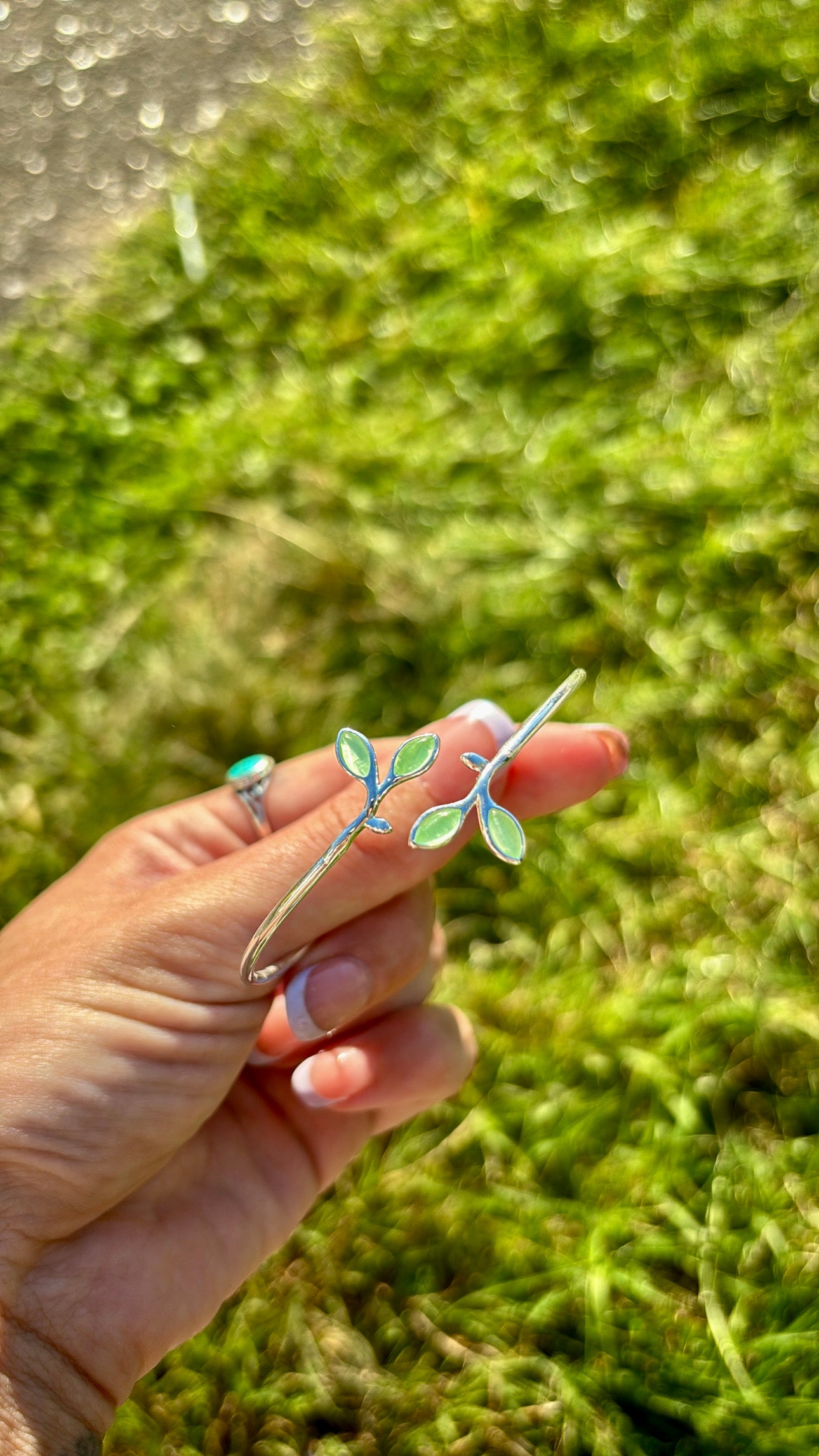 925 Leaf Bangle