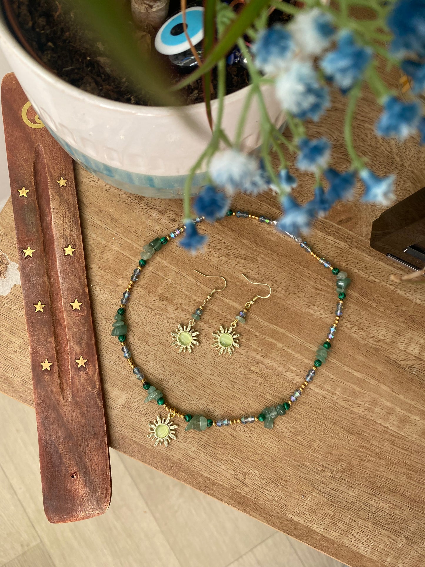 Golden Malachite Aventurine Sun