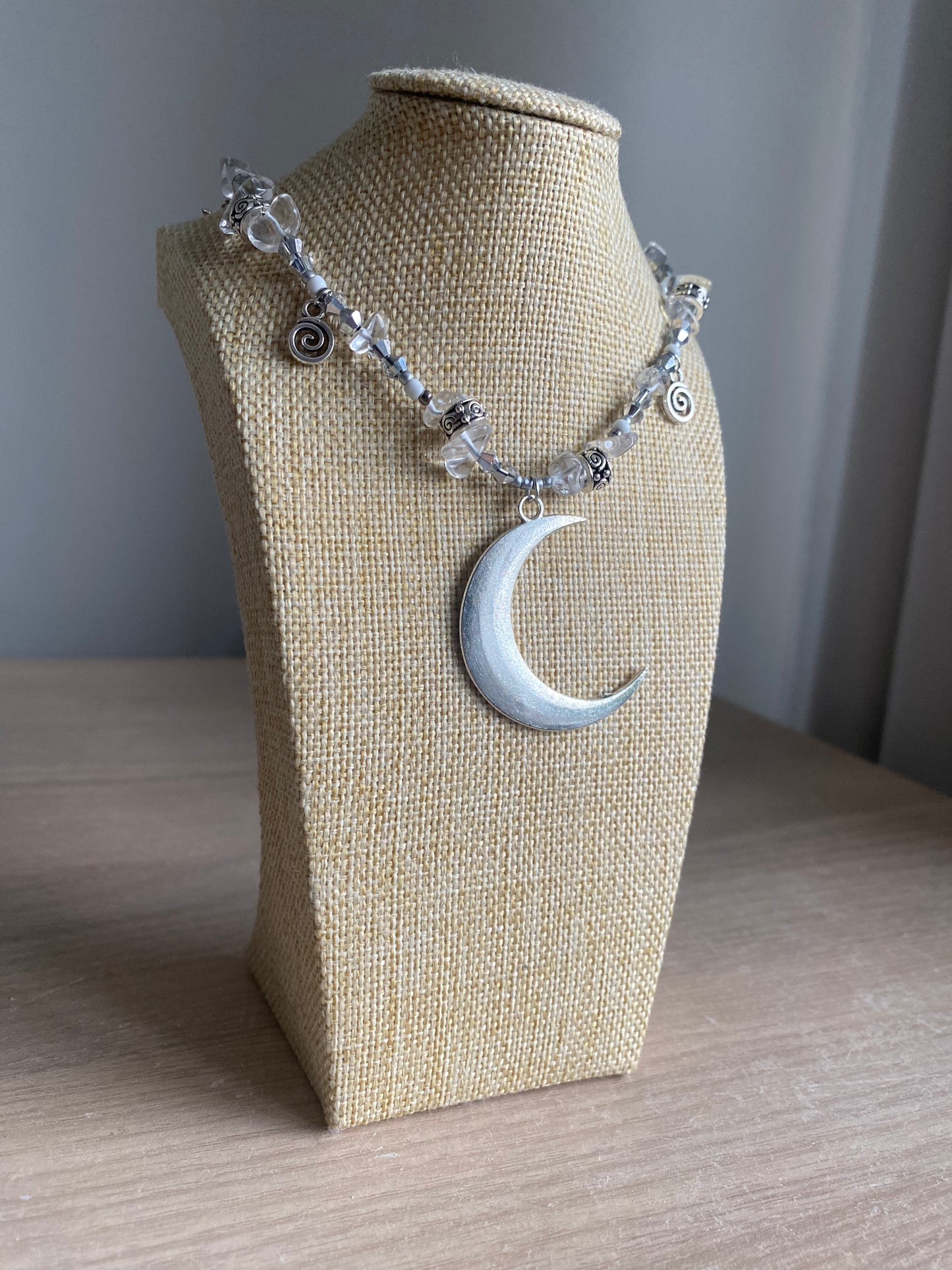 Clear Quartz Crystal Moon
