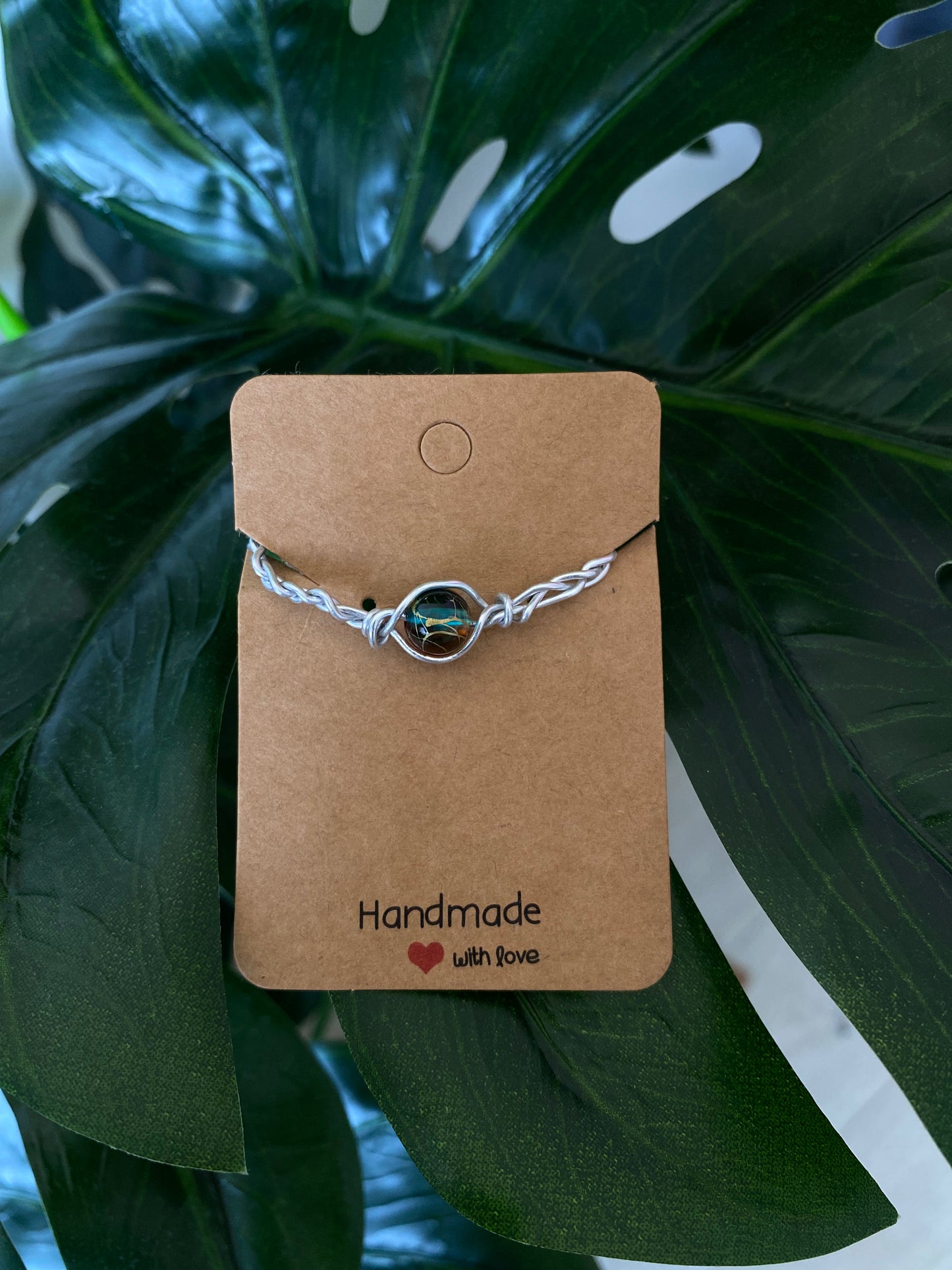 Bead Wire Wrapped Bracelet