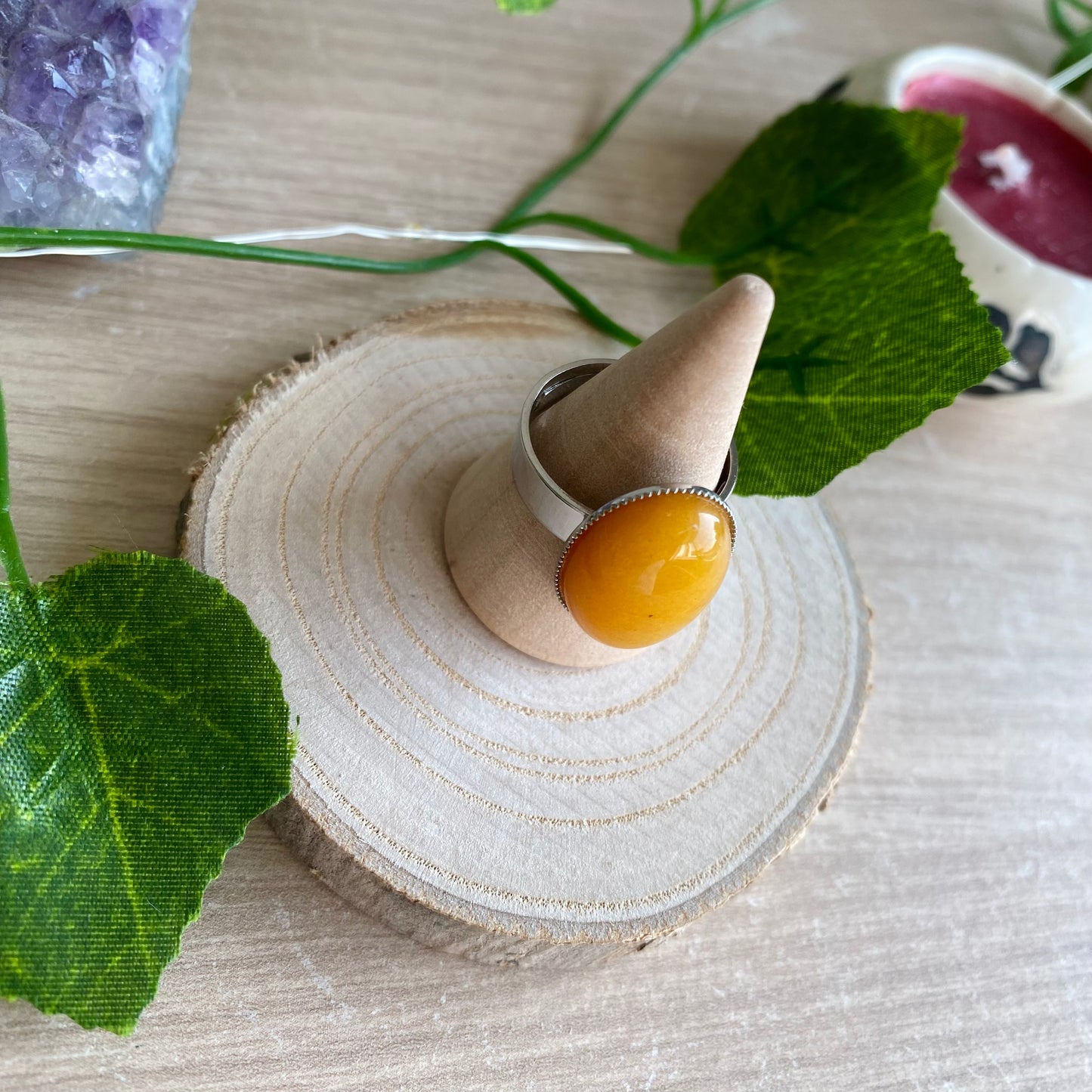 Yellow Aventurine Ring
