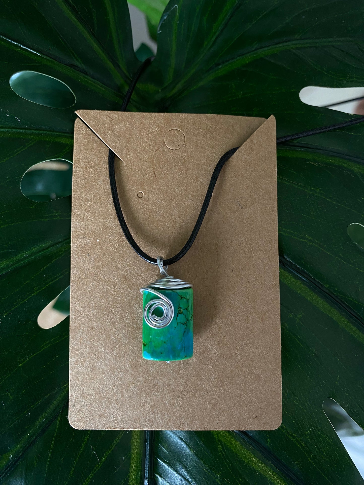 Reworked Wire Wrapped Turqoise