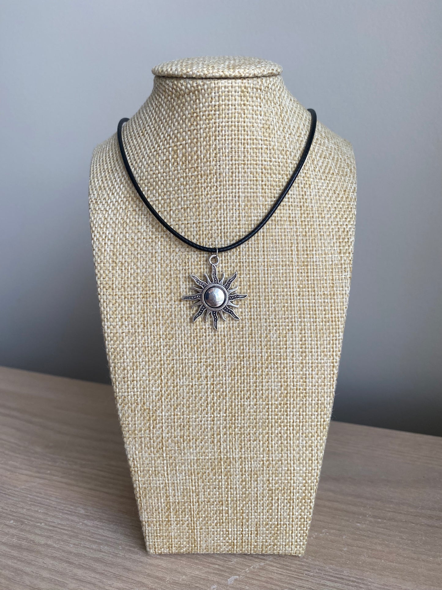 Silver Sun Black Cord