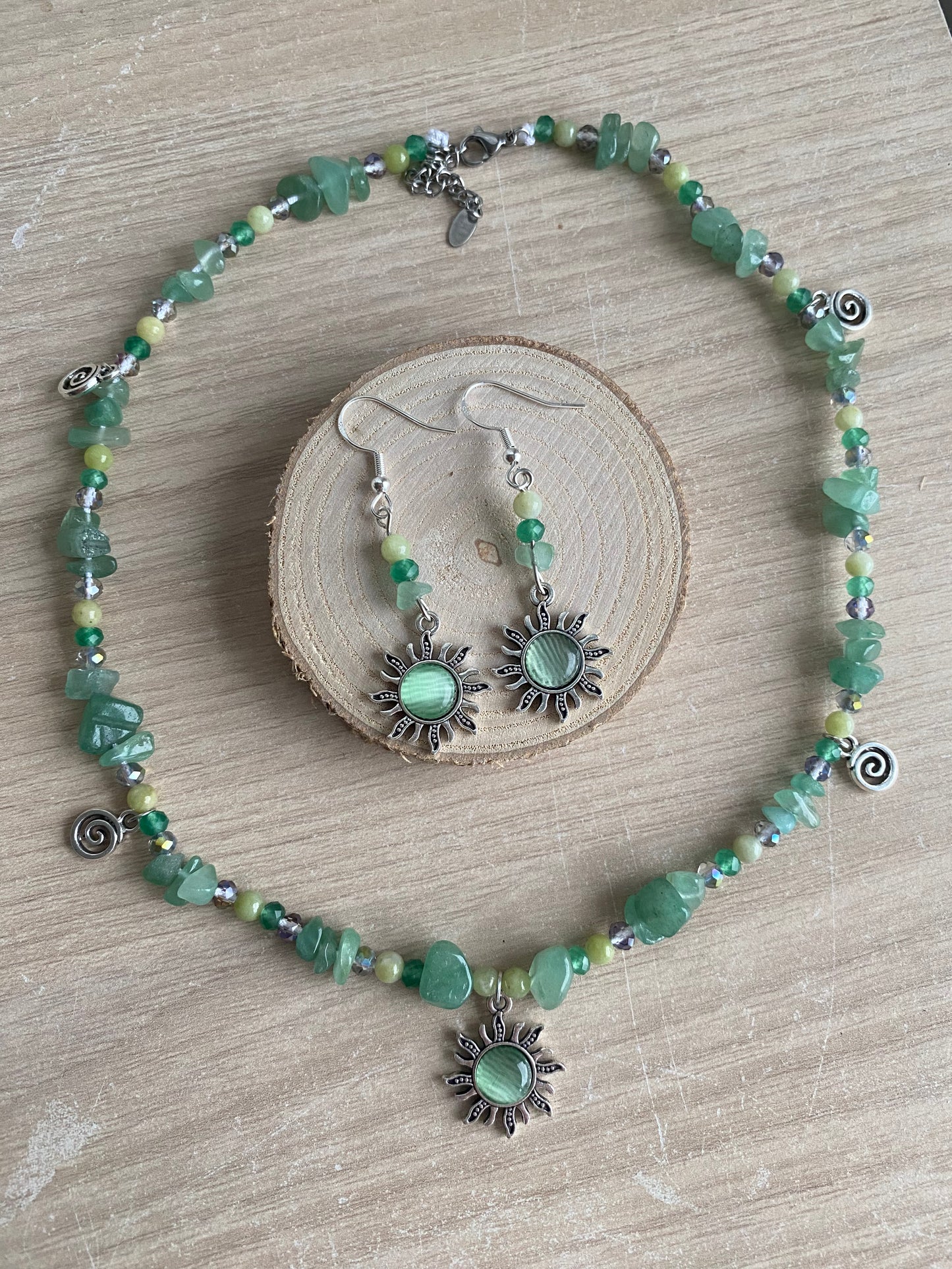 Green Adventurine Sage Sun
