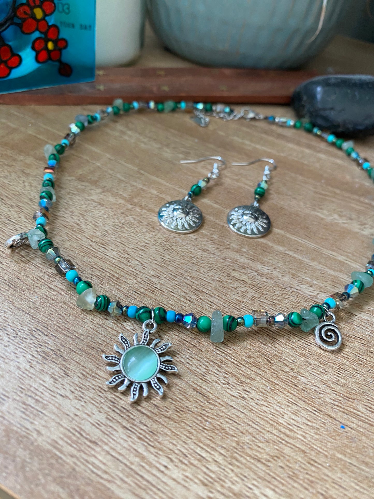 Malachite Adventurine Sage Sun
