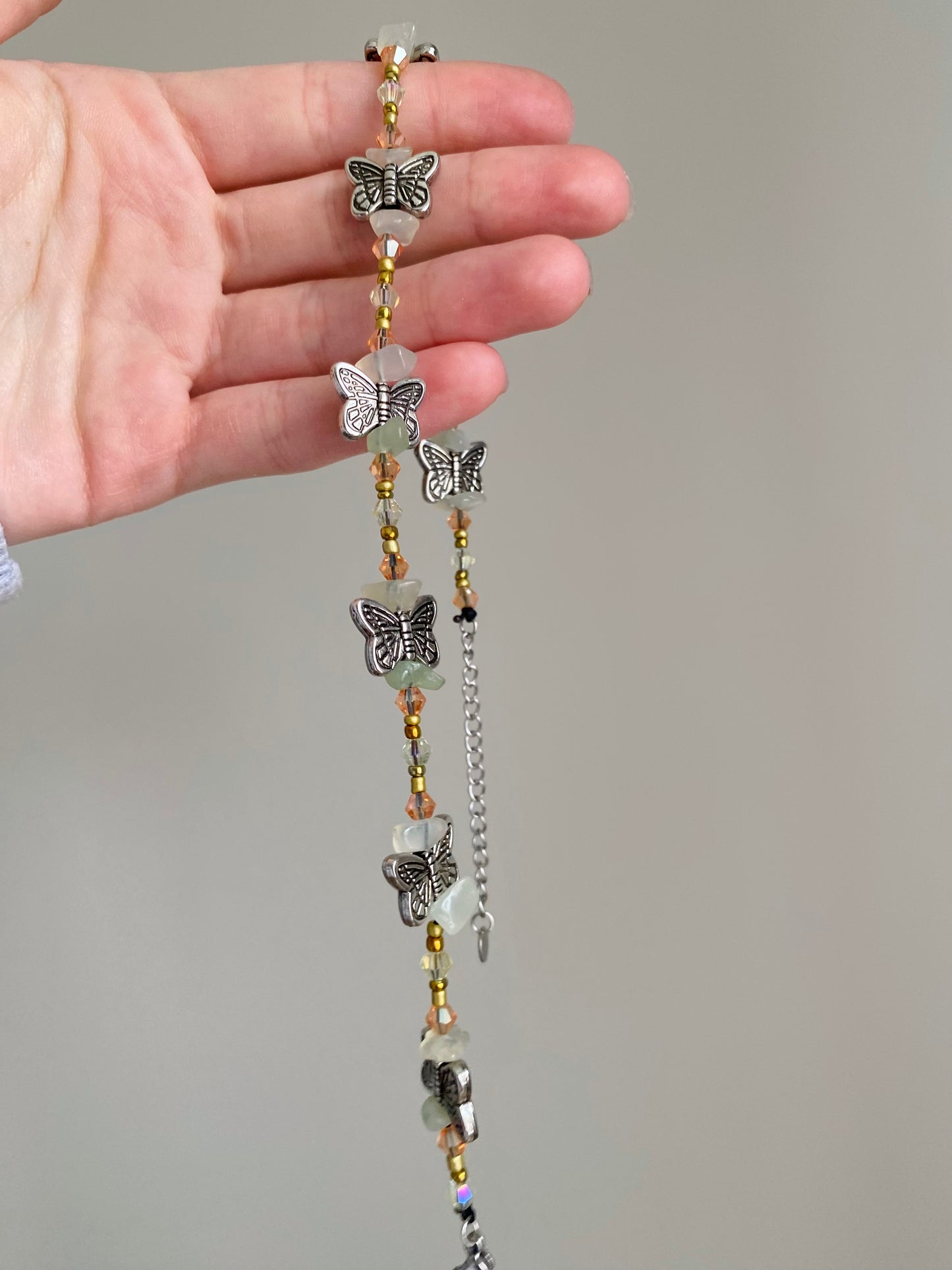 Citrine Butterfly Choker