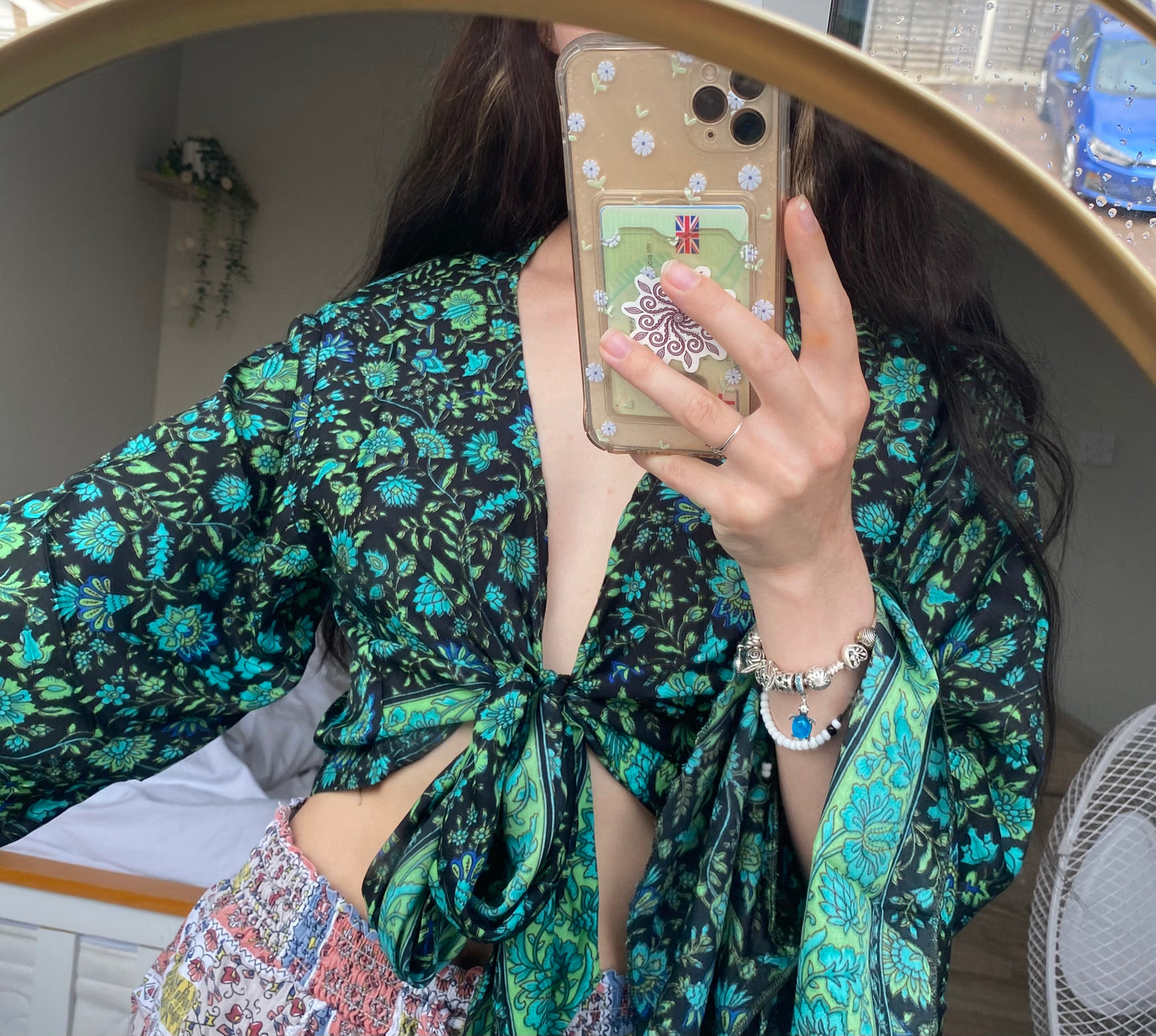 Bell Sleeve Tie Up Top