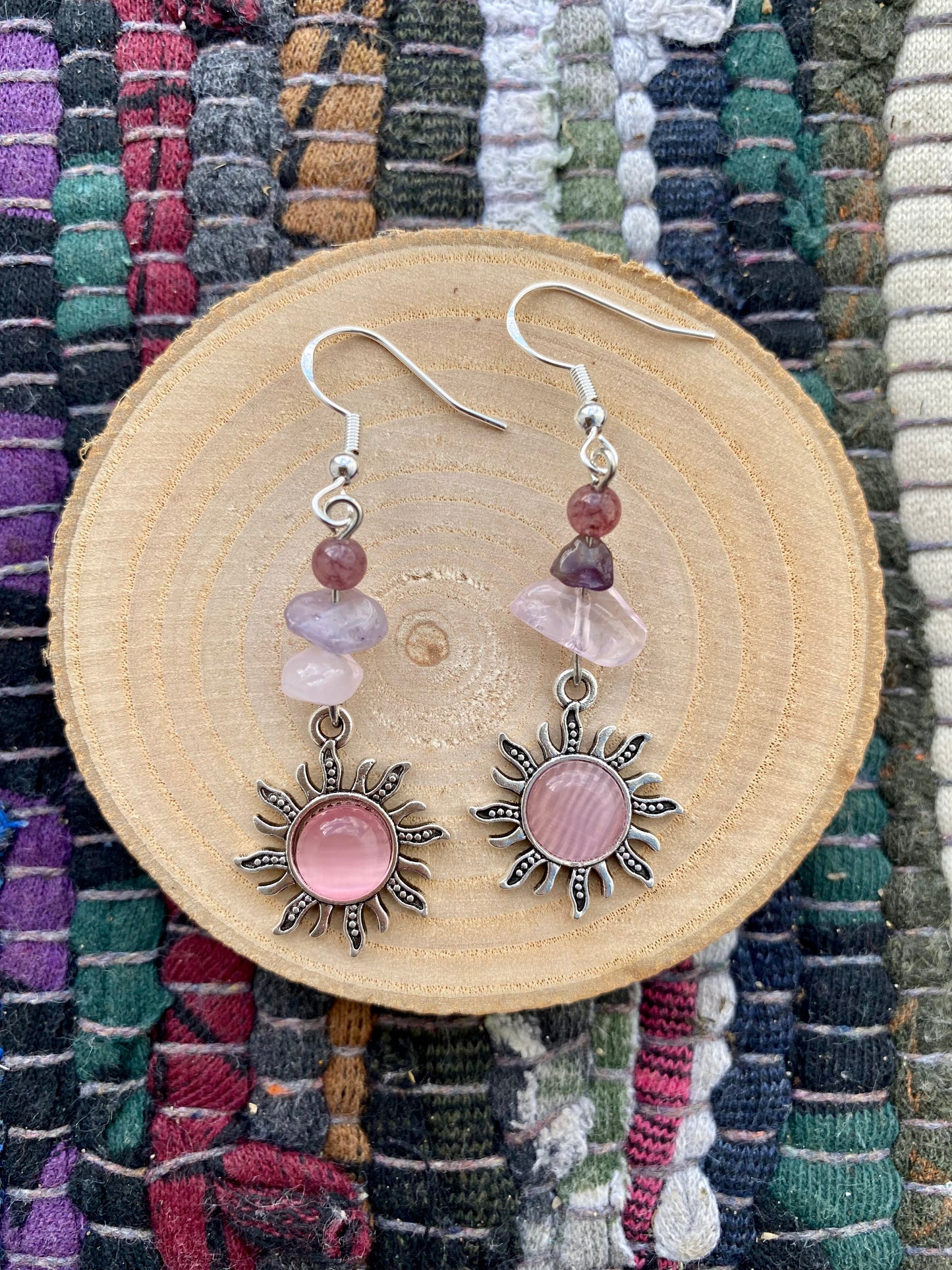 Amethyst Rose Quartz Sun