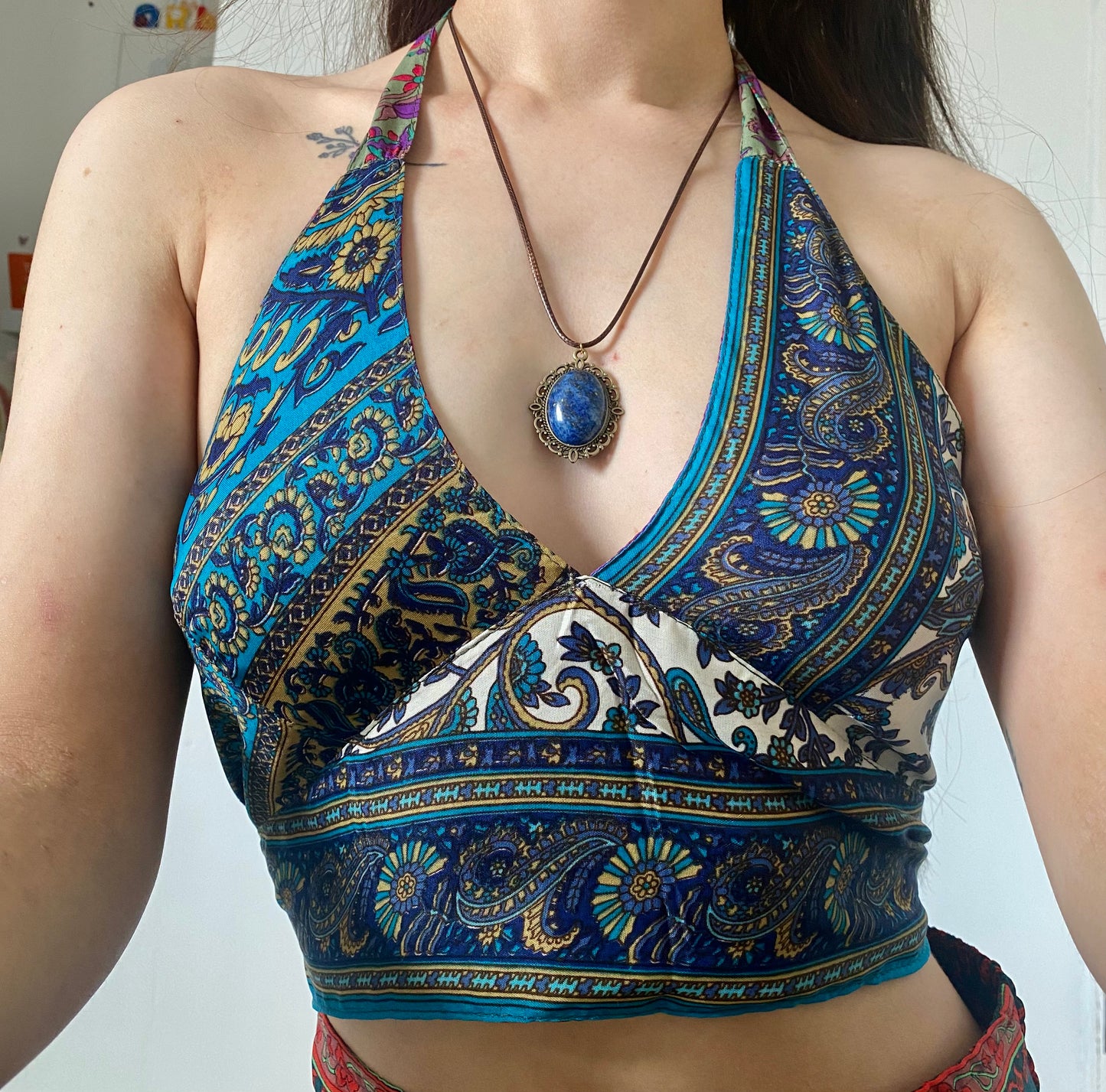 Reversible Tie Halter Neck