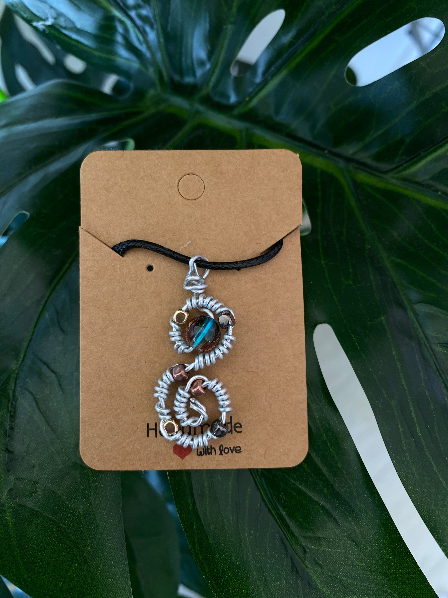 Wire Wrapped Spiral Bead