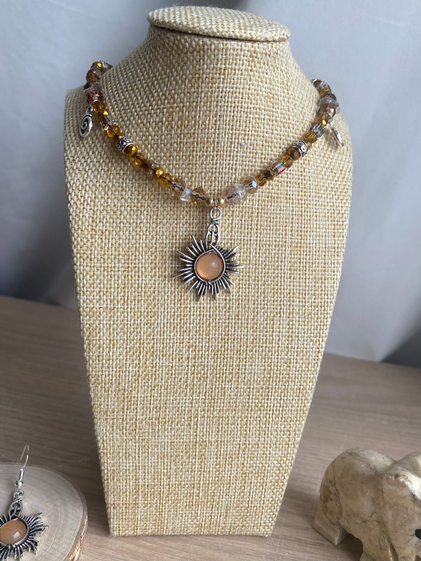 Clear Quartz with Moonstone
