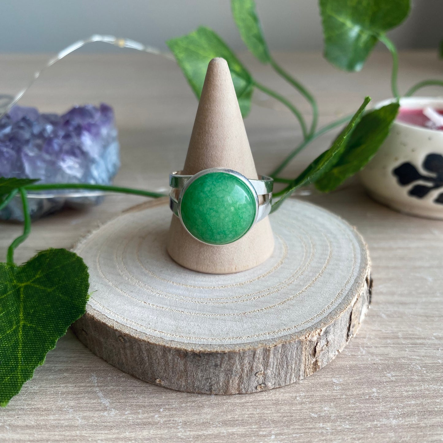 Aventurine Men’s Ring