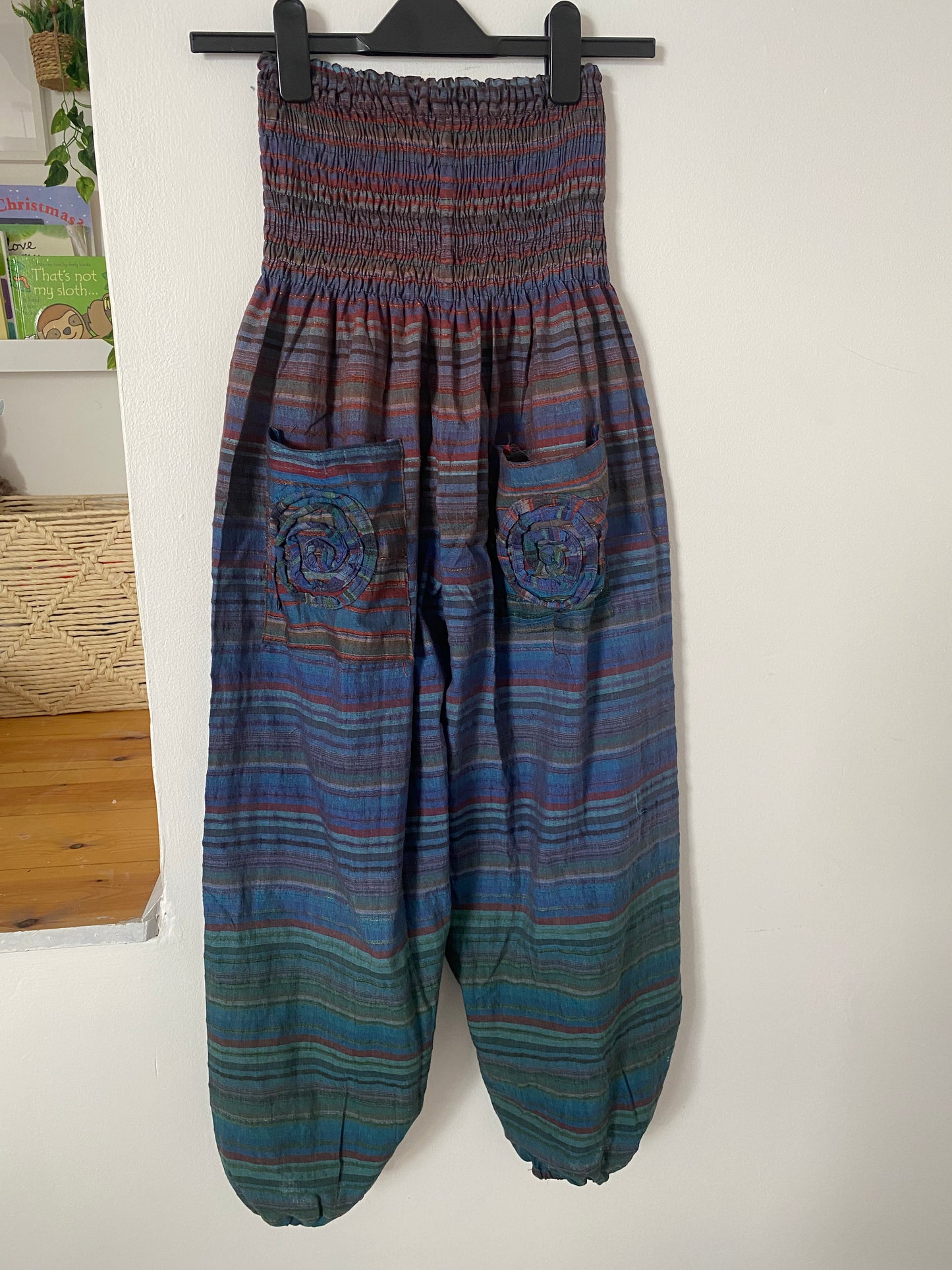 Ombré harems green blue