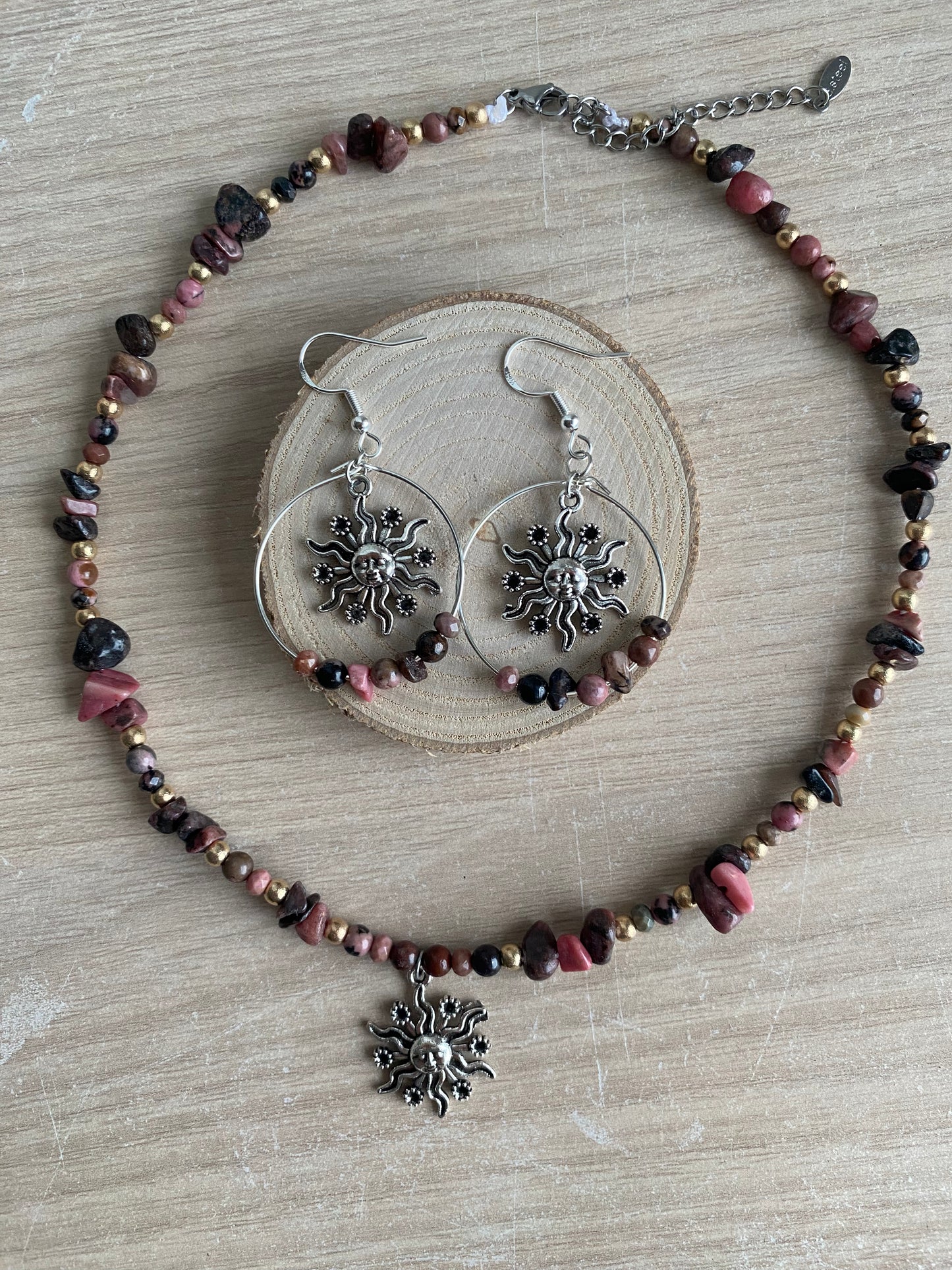 Rhodonite Sun