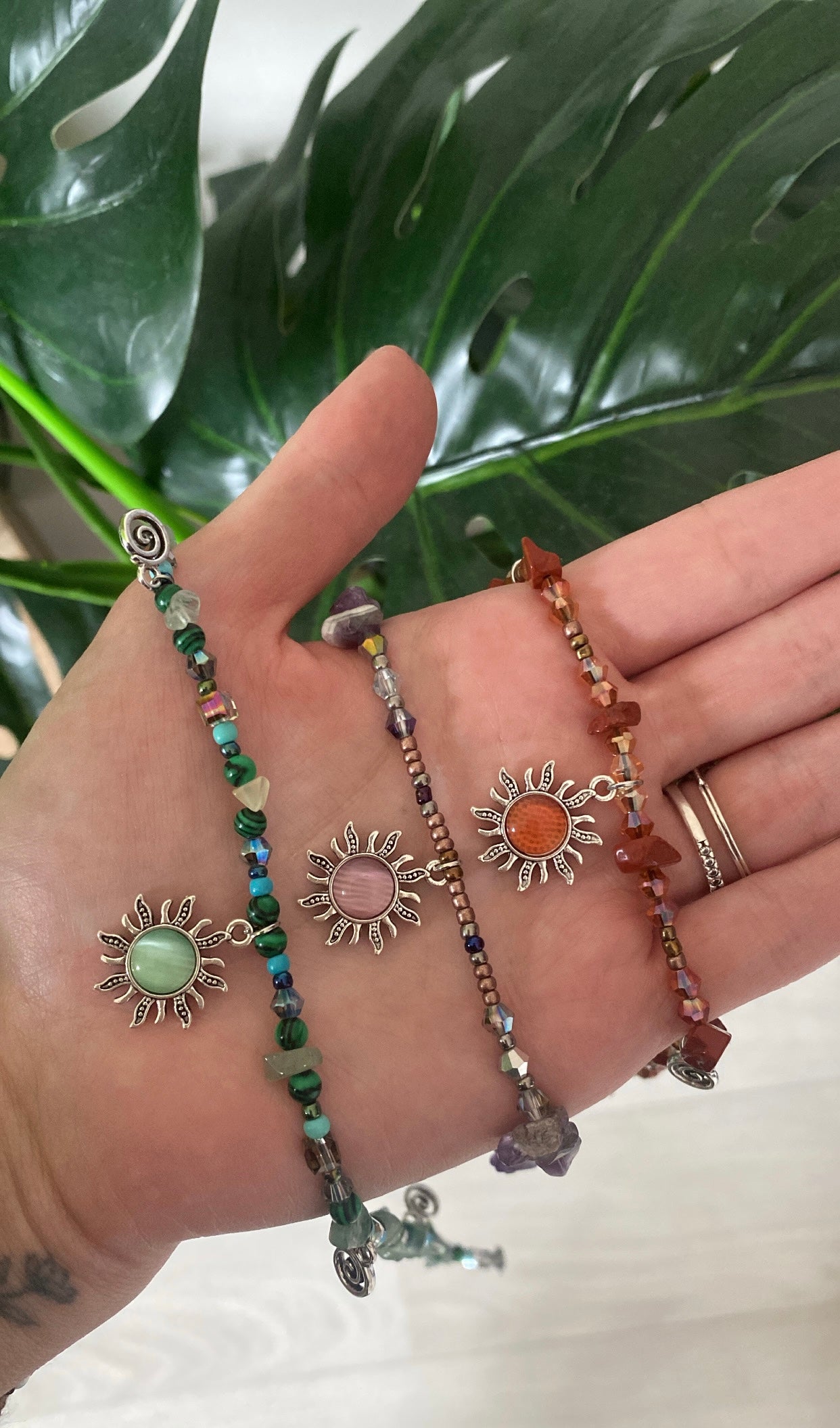 Red Jasper Sun Necklace