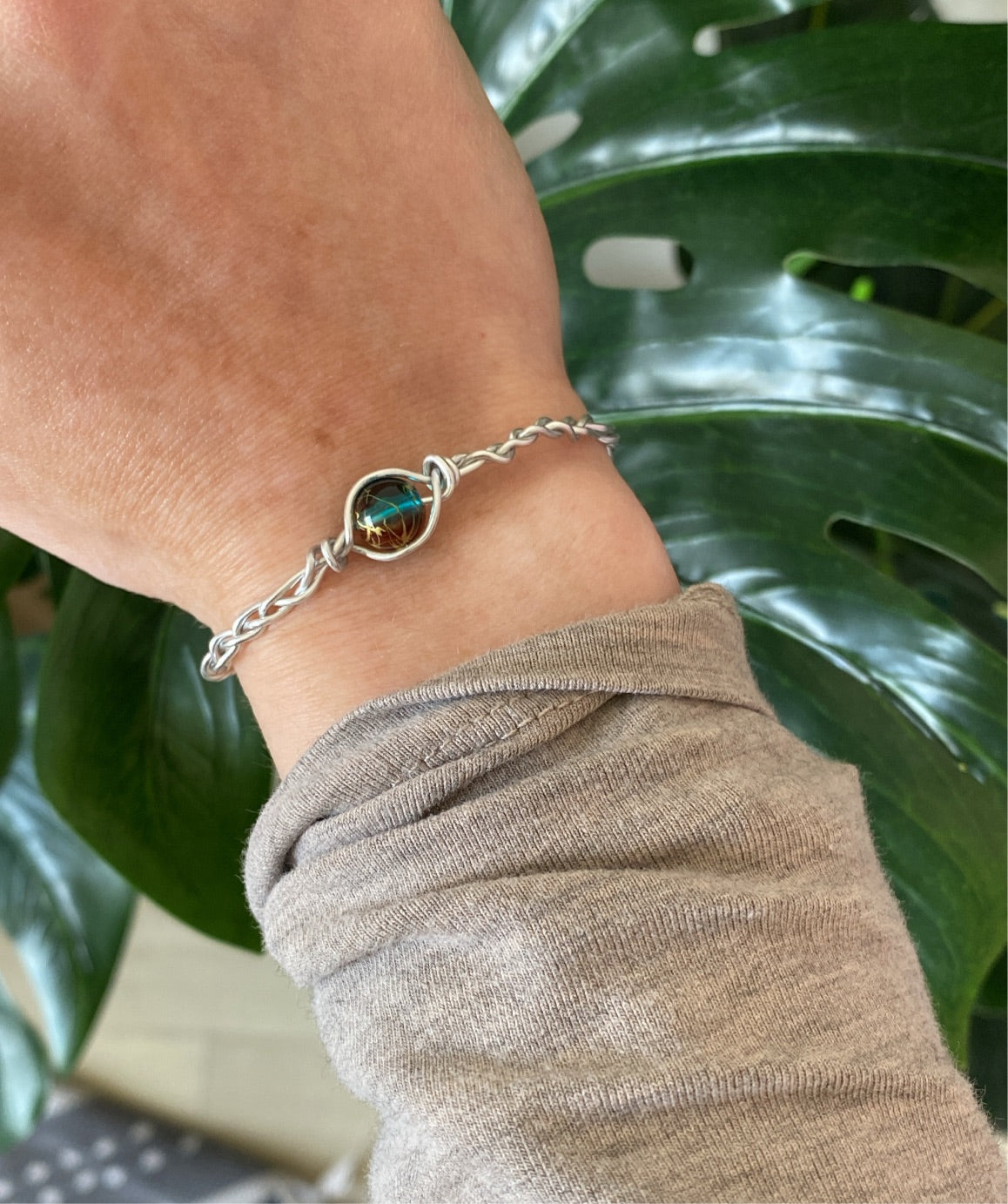 Bead Wire Wrapped Bracelet