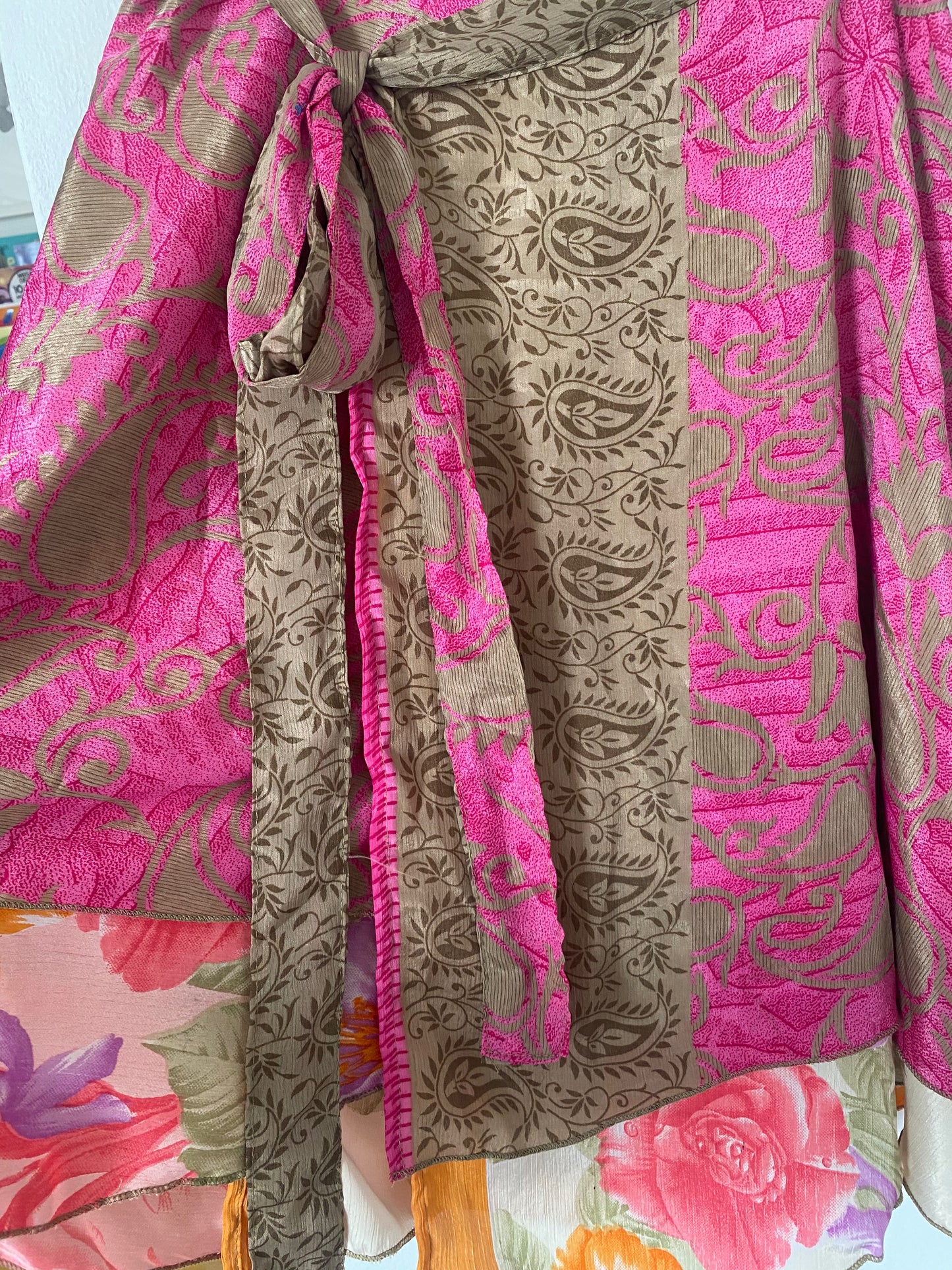 Recycled Sari Wrap Skirt