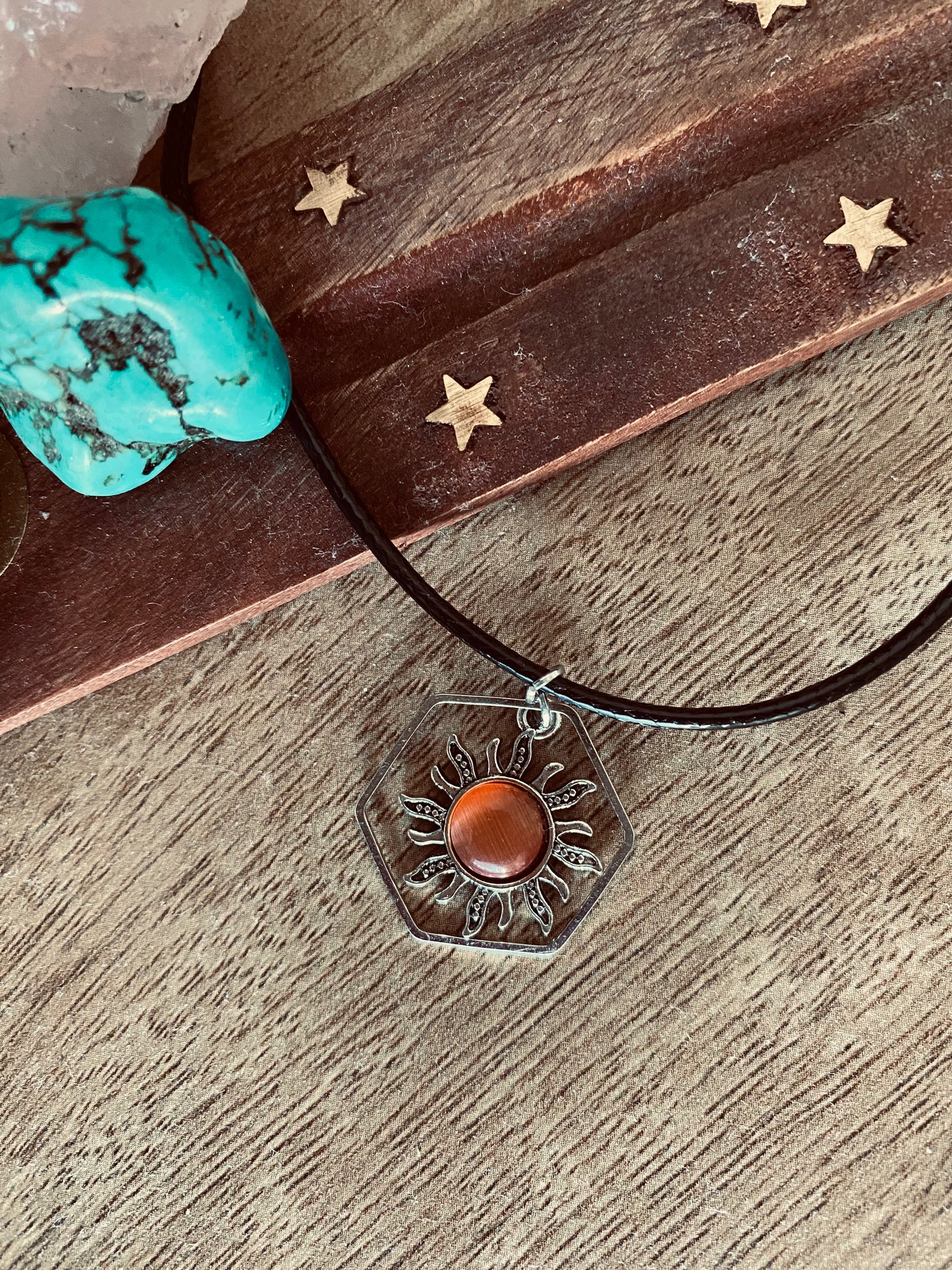 Sun Hexagon Necklace