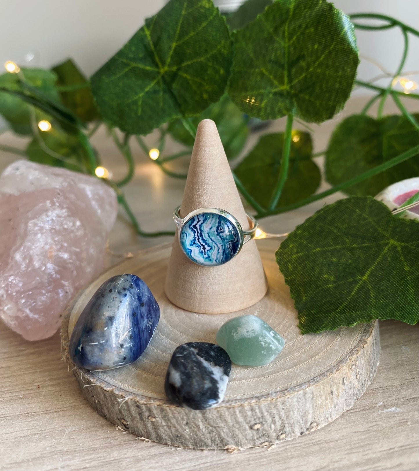 Marble Ring Blue #1