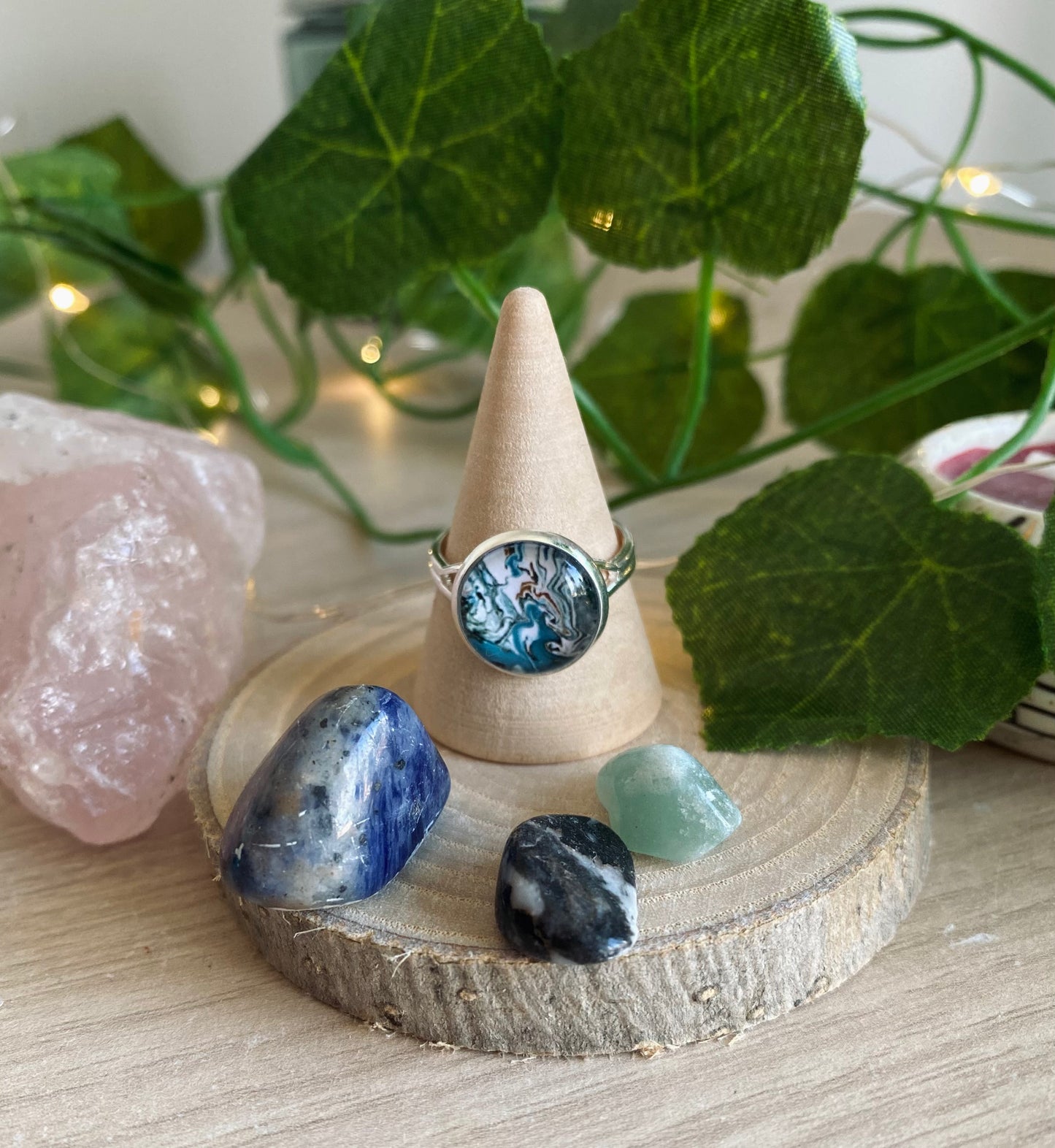 Marble Ring Blue #2