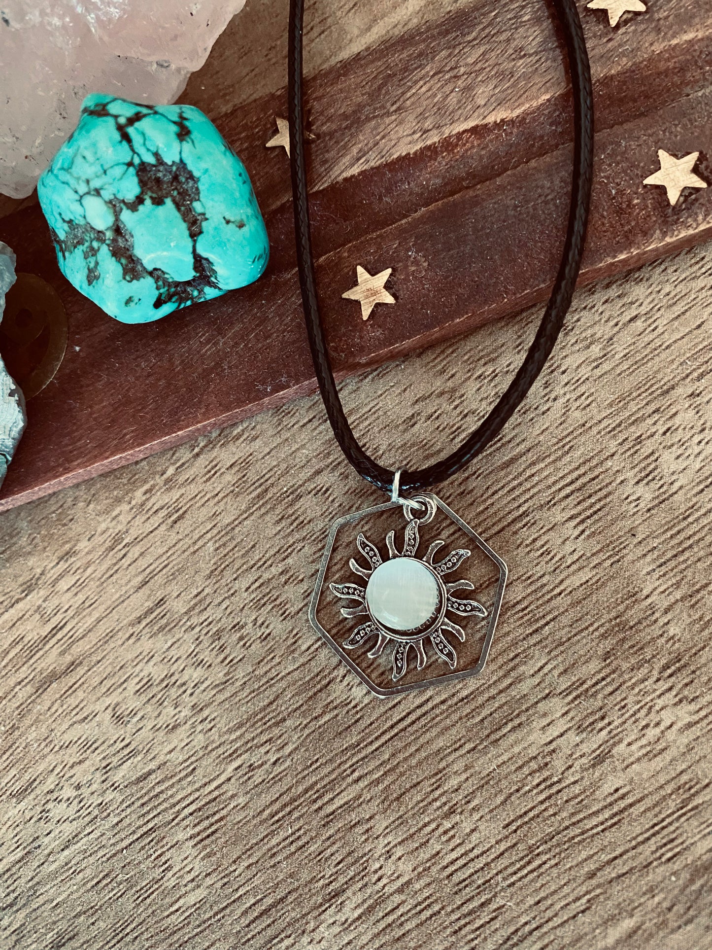 Sun Hexagon Necklace