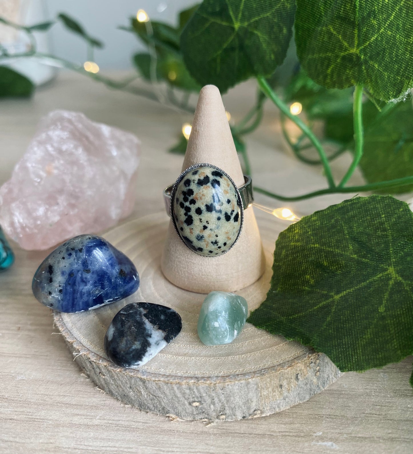 Dalmatian Jasper Ring