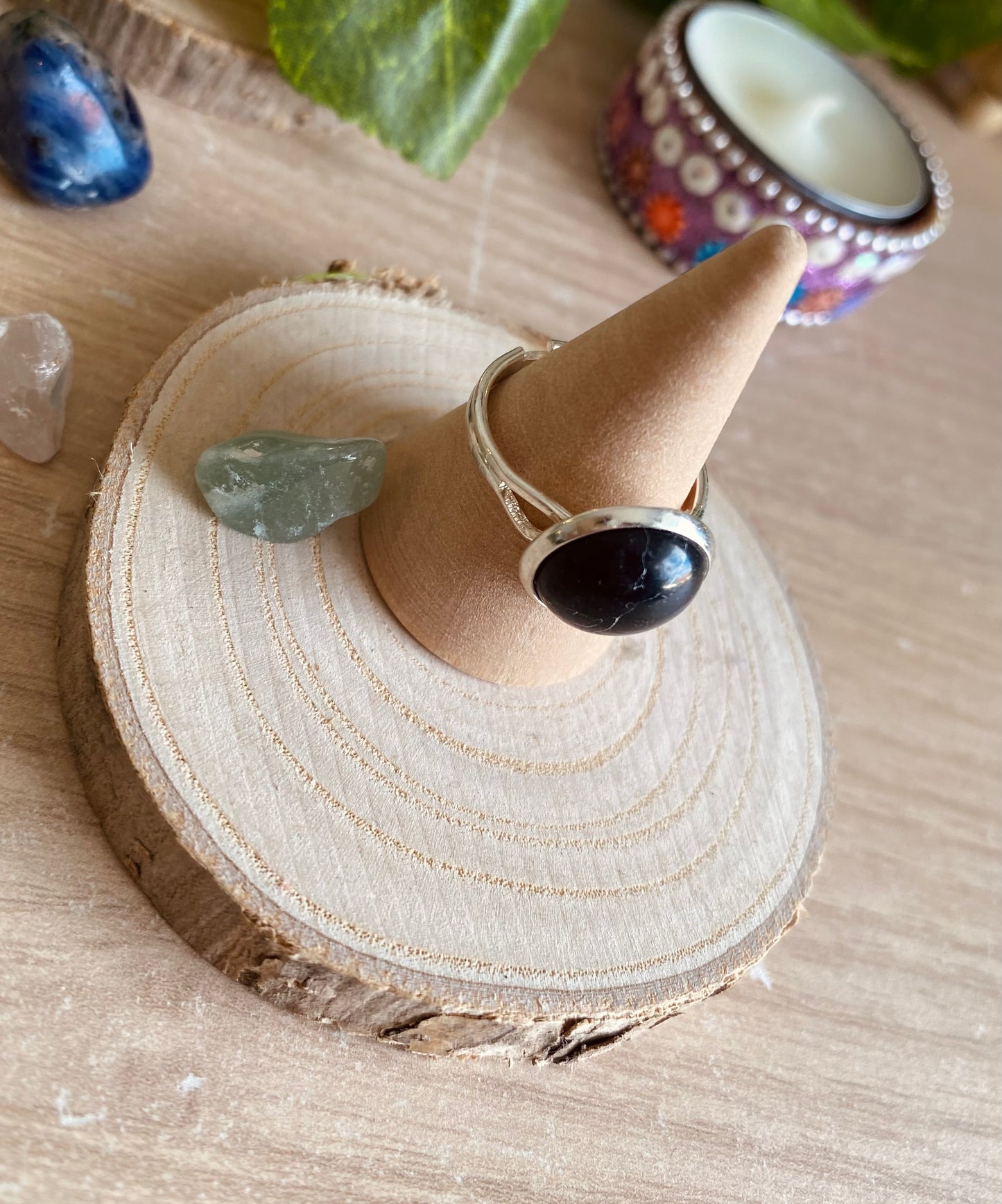 Onyx Crystal Ring