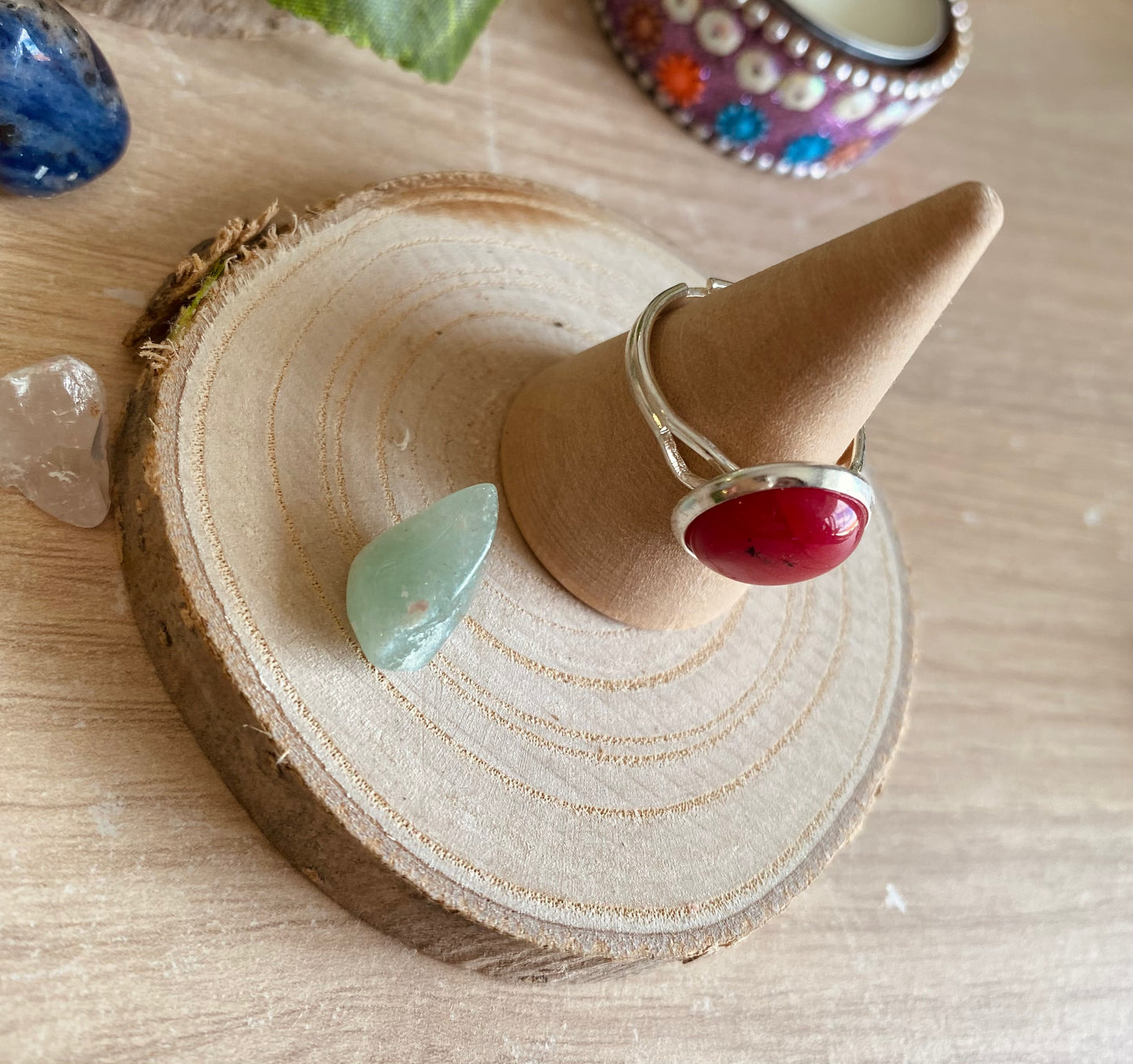 Carnelian Healing Crystal Ring