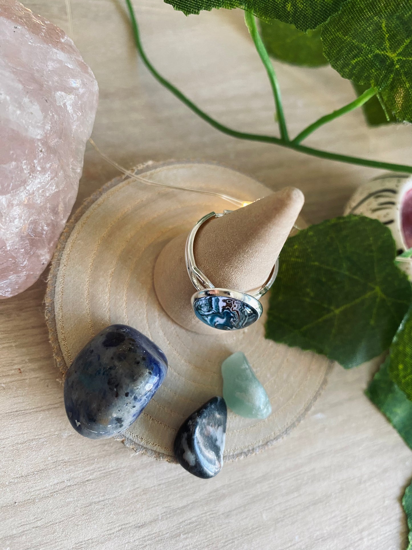 Marble Ring Blue #2