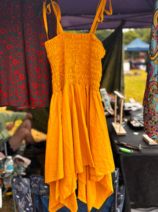 Mustard Pixie Dress