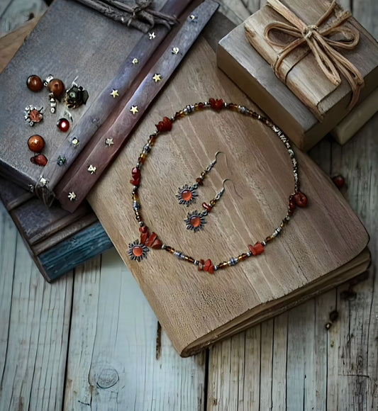 Red Jasper Orange Sun