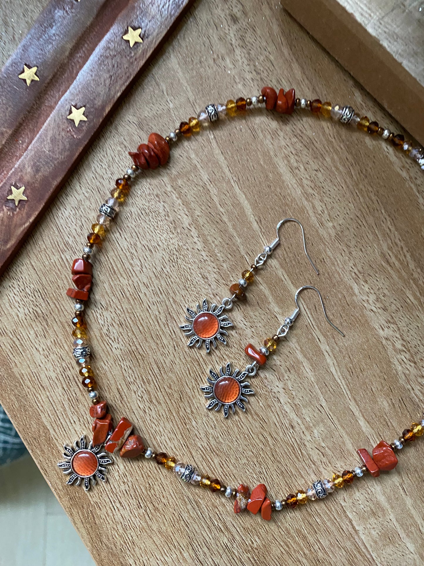 Red Jasper Orange Sun