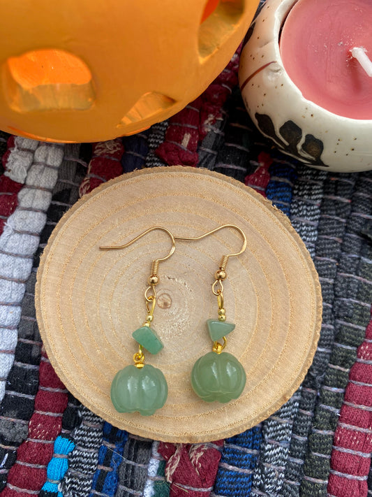 Green Aventurine Pumpkins