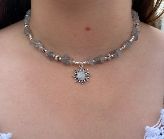 Labradorite Silver Sun