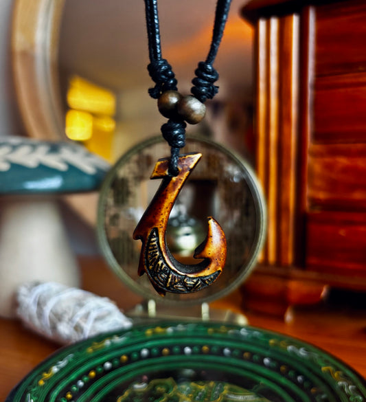 Hook Wooden Necklace