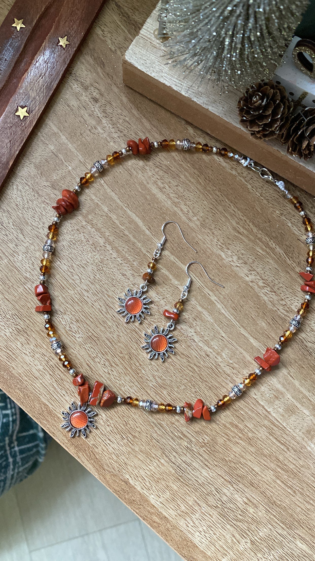 Red Jasper Orange Sun