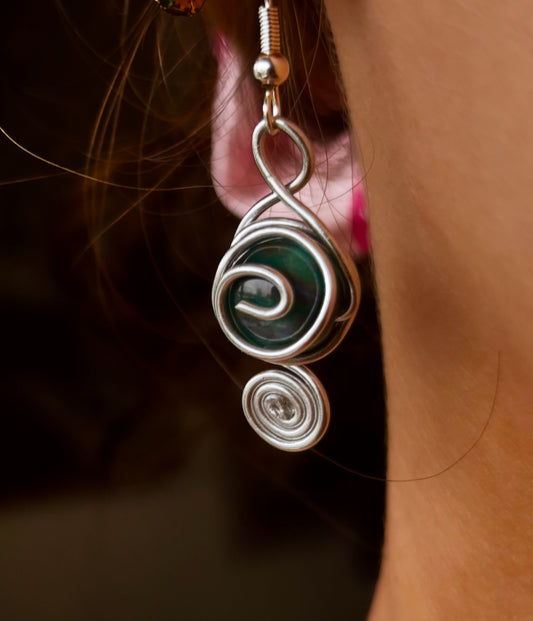 Spiral Drop Earrings