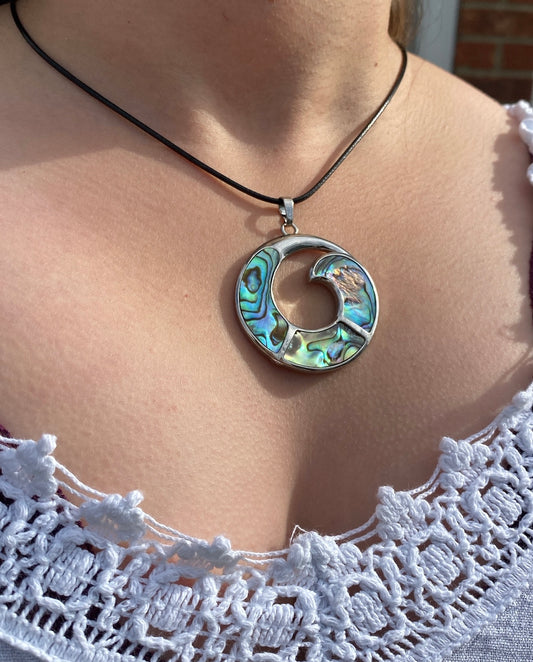 Abalone Silver Pendant