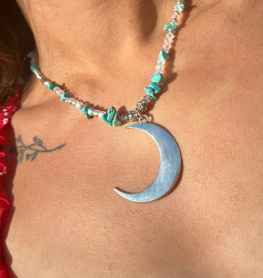 Silver Moon Turquoise Opalite