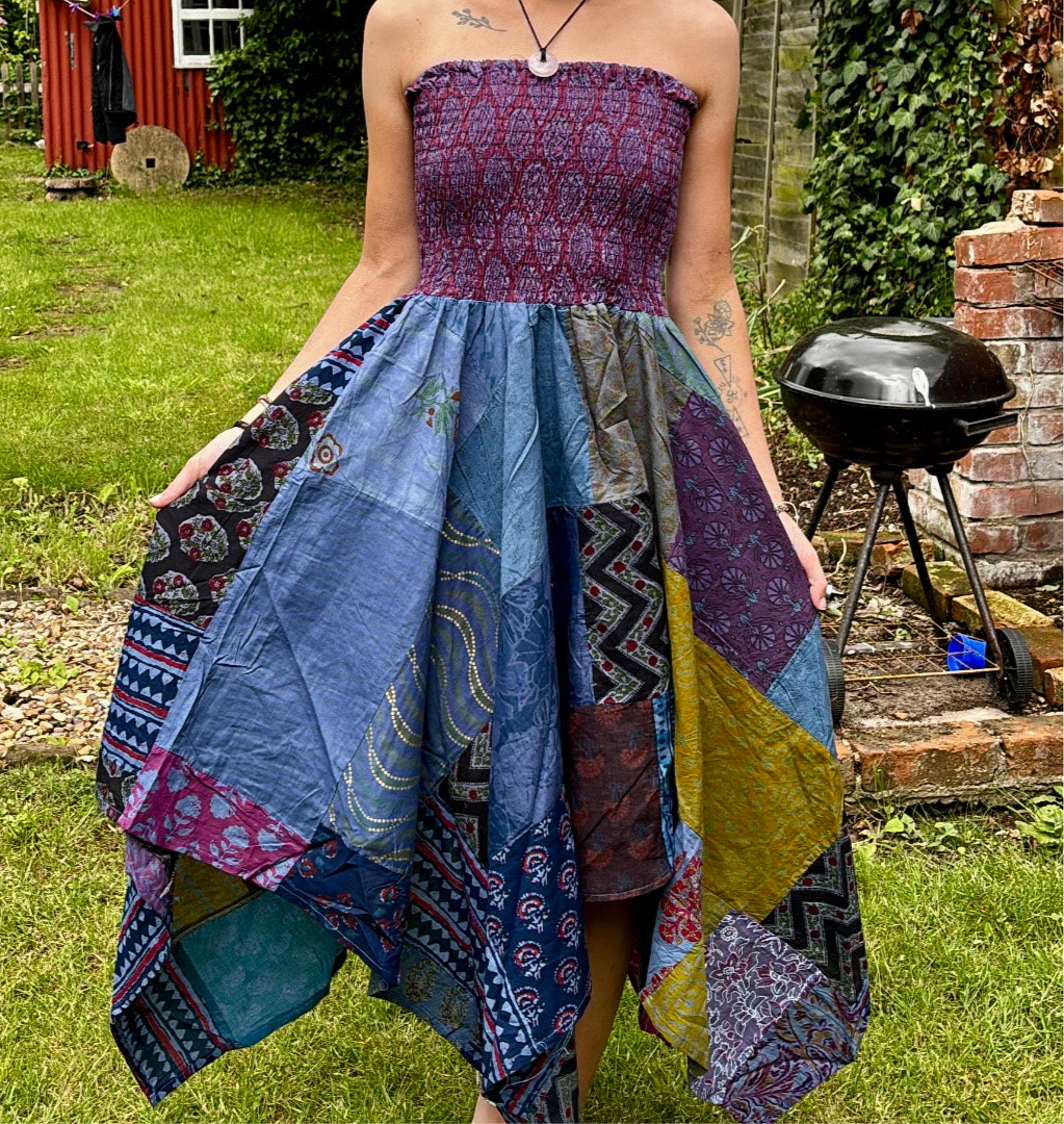 Zig Zag Hem Skirt/Dress