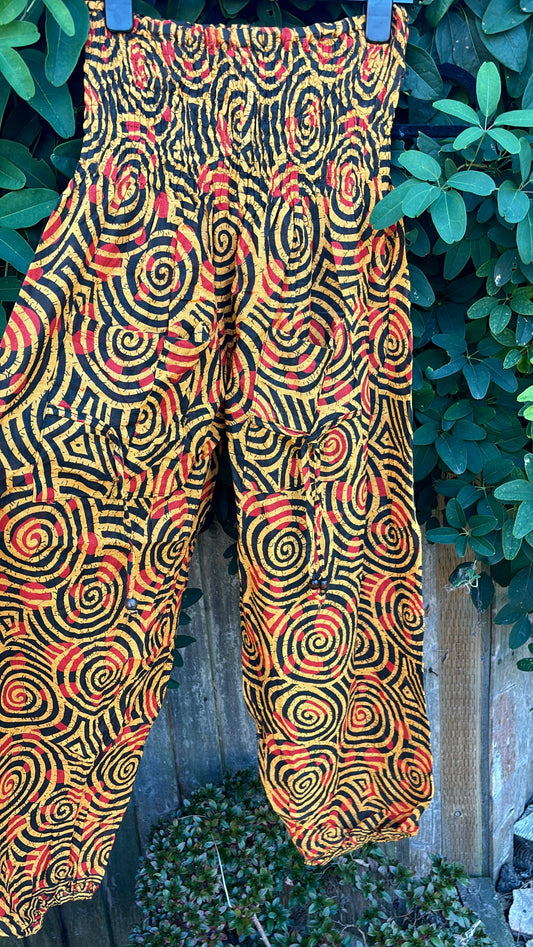 Yellow Spiral Pants