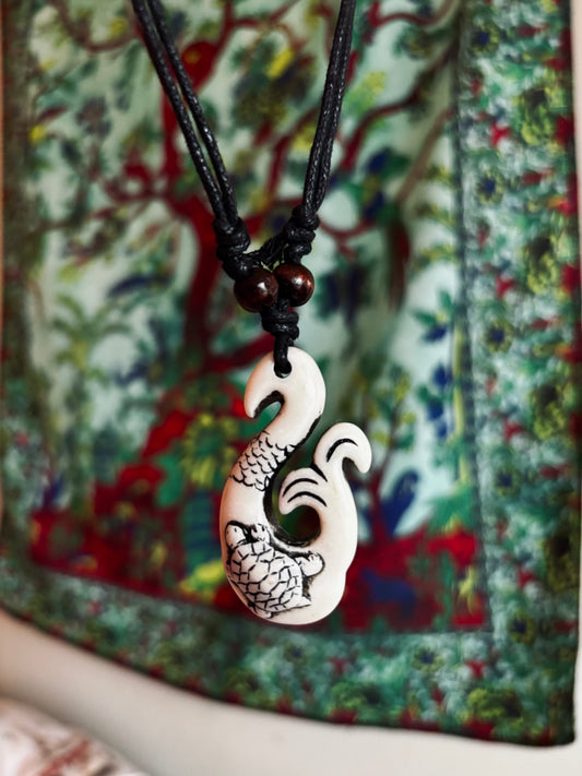 Turtle Wooden Necklace
