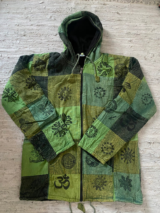 Green Patchwork Nepalese Jacket