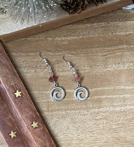 Rose Quartz Spiral Wave