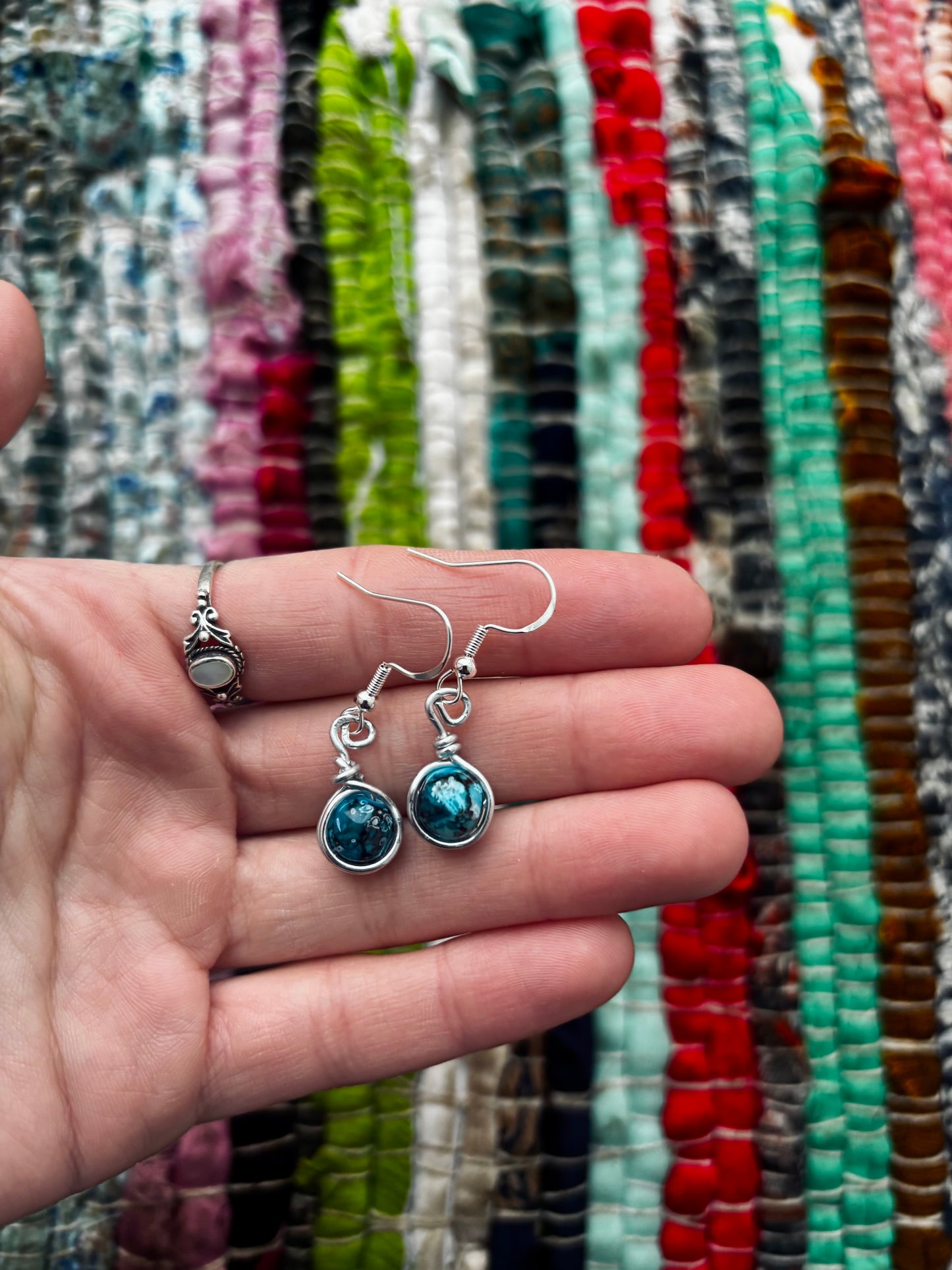 Turquoise Mini Drop Earrings