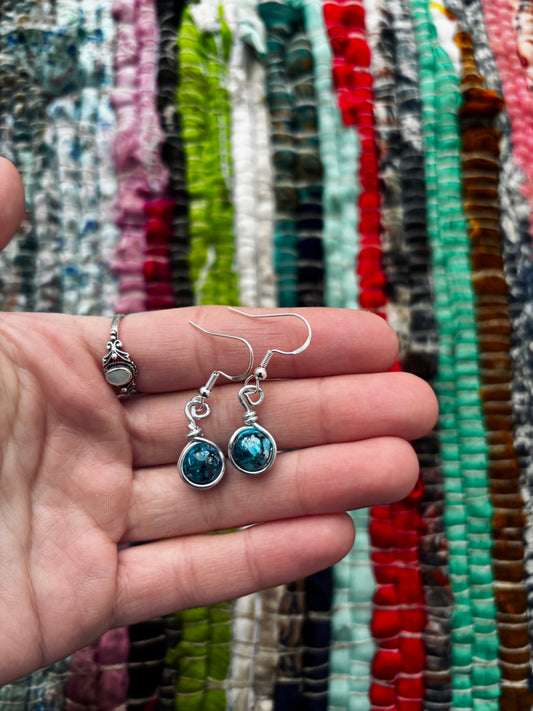 Turquoise Mini Drop Earrings