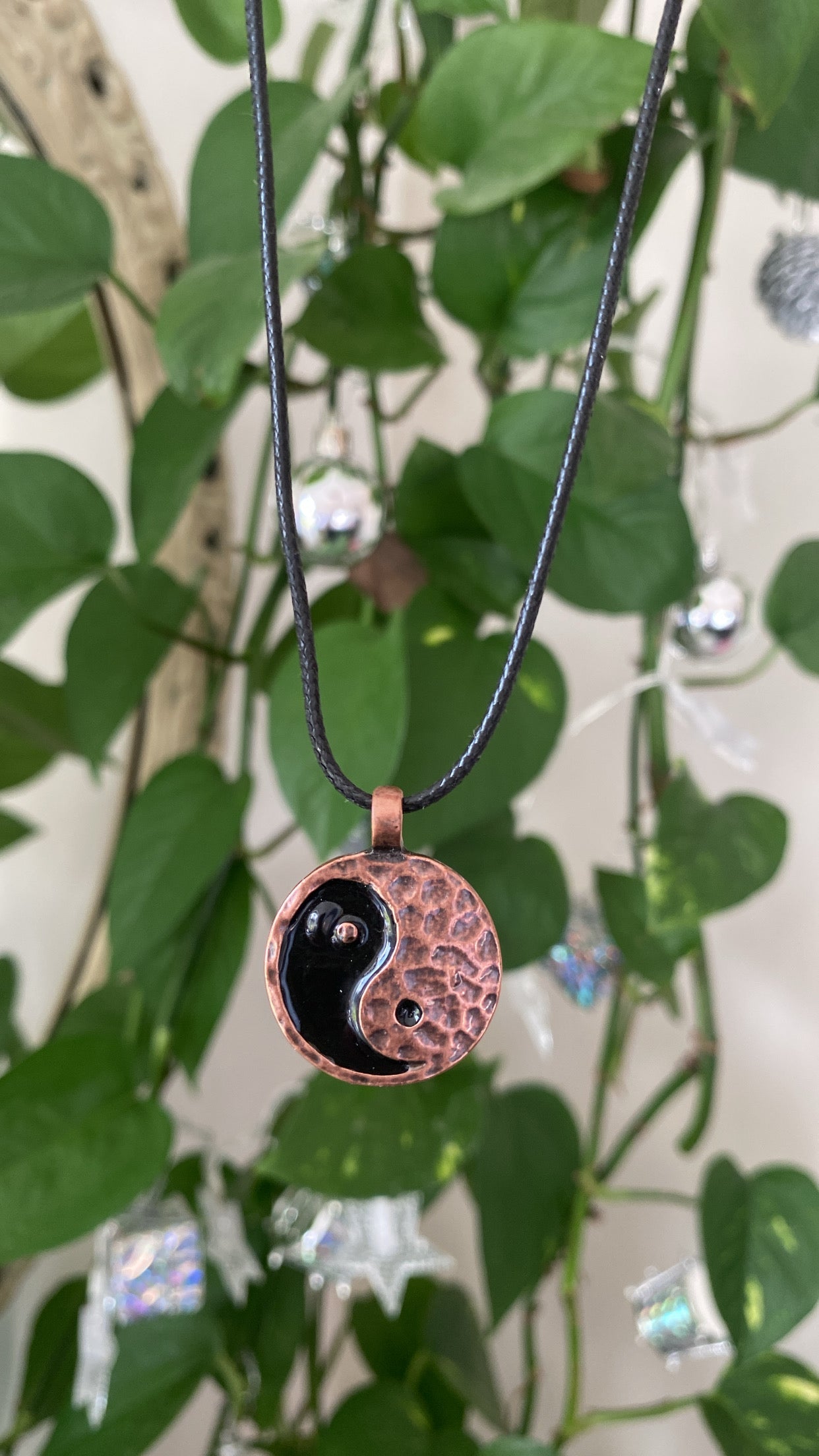 Bronze Stone Textured Yin And Yang